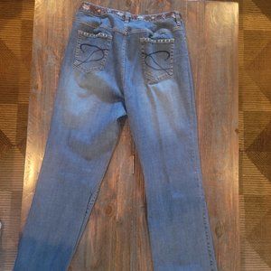 Chico's Platinum Southwestern Jeans